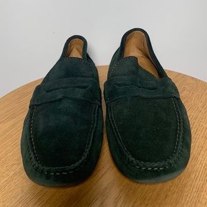 Zara Man forest green loafers size 40